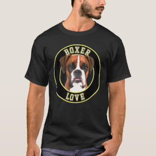 Boxer Liebe Hund für Damen Mädchen Jungen T-Shirt