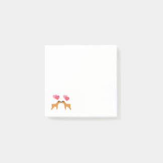 Boxer-Liebe Post-it Klebezettel