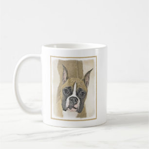 Boxer-Malerei - Niedliche Original Hunde-Kunst Kaffeetasse