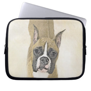Boxer-Malerei - Niedliche Original Hunde-Kunst Laptopschutzhülle