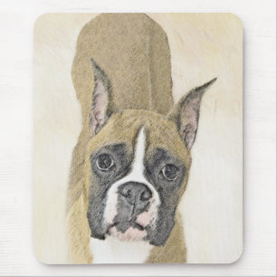 Boxer-Malerei - Niedliche Original Hunde-Kunst Mousepad