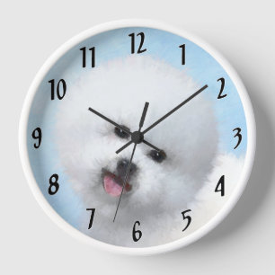 Boxer-Malerei - Niedliche Original Hunde-Kunst Uhr
