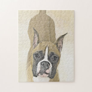 Boxer-Malerei - Niedliche Original-Hundekunst