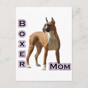 Boxer Mama 4 Postkarte