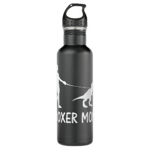Boxer Mama Dog Boxer Mama Dinosaurier Frauen Mütte Edelstahlflasche
