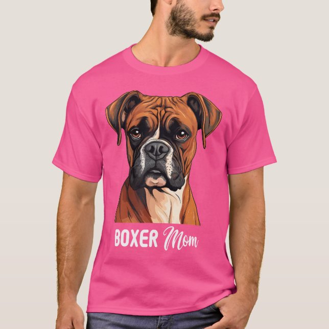 Boxer Mama Dog Boxer T-Shirt (Vorderseite)