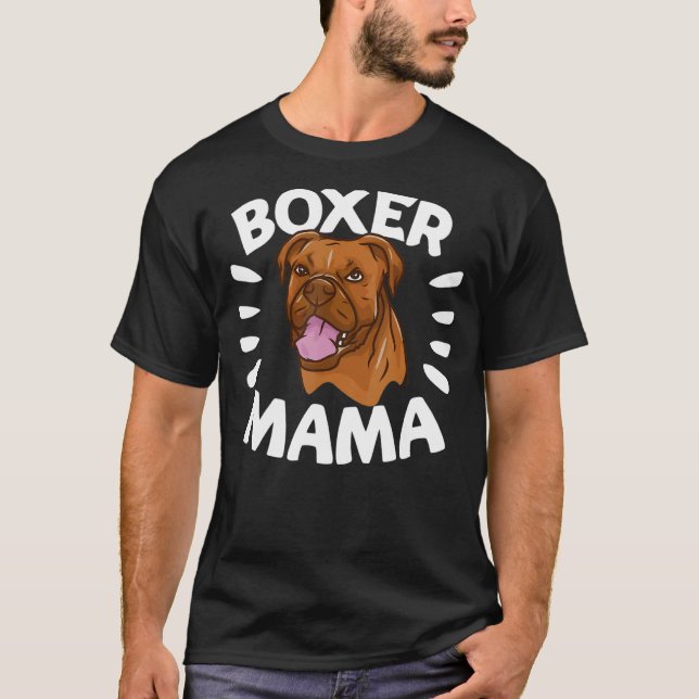 Boxer Mama Hund Mama oder Hund flüstern T-Shirt (Vorderseite)