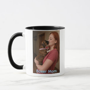 Boxer-Mama-Kaffeetasse mit süßem Brindle-Boxer-Wel Tasse