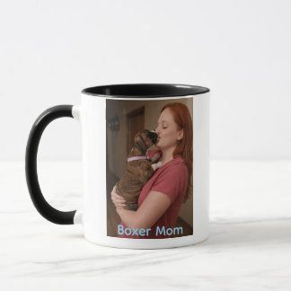 Boxer-Mama-Kaffeetasse mit süßem Brindle-Boxer-Wel Tasse