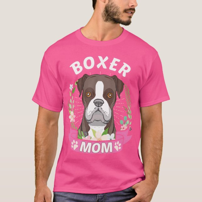 Boxer Mama Shirt Muttertagsgeschenk (Vorderseite)