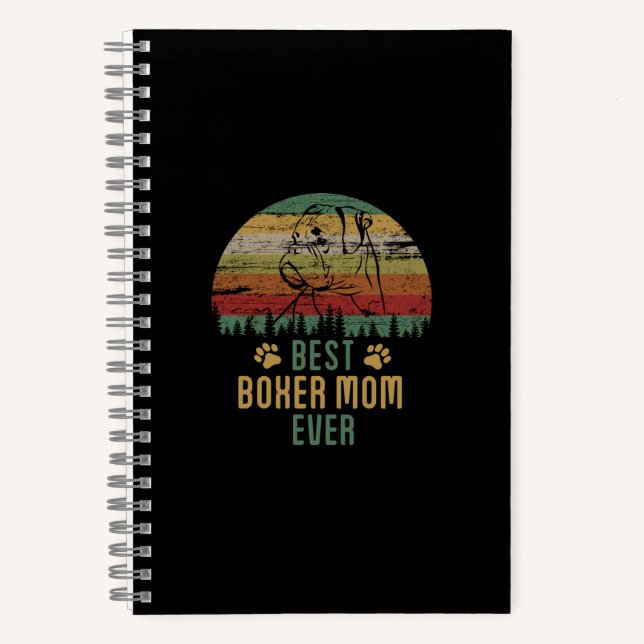 Boxer Mom Notizbuch (Vorderseite)