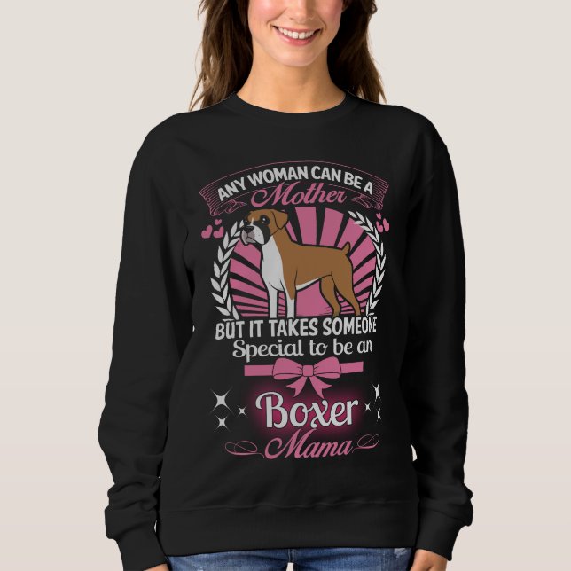 Boxer-Mutter Sweatshirt (Vorderseite)