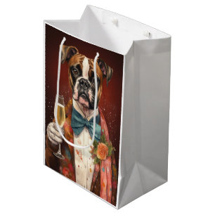 Boxer Neujahr Mittlere Geschenktüte