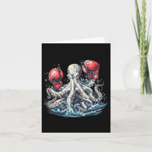 Boxer Octopus Lover Ocean Creation Kickboxing Karte