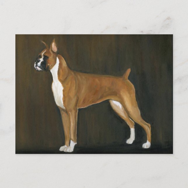 Boxer Original Dog Postkarte (Vorderseite)