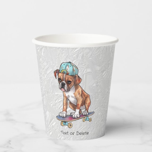 Boxer-Papiergruppen für Wasserfarben Pappbecher (Vorderseite)