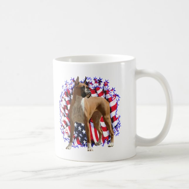 Boxer Patriot Kaffeetasse (Rechts)