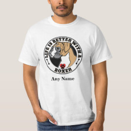Boxer Personalisiertes Leben besser mit einem Boxe T-Shirt