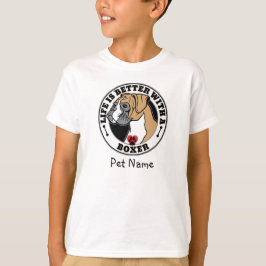 Boxer Personalisiertes Leben besser mit einem Boxe T-Shirt