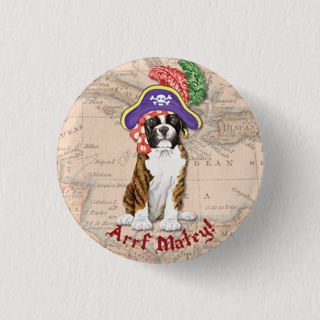 Boxer Pirate Button (Vorderseite)