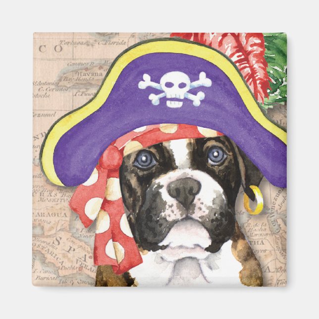 Boxer Pirate Magnet (Vorne)