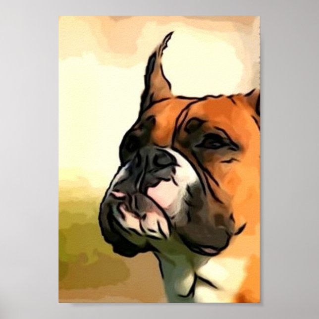 Boxer-Plakat Poster (Vorne)
