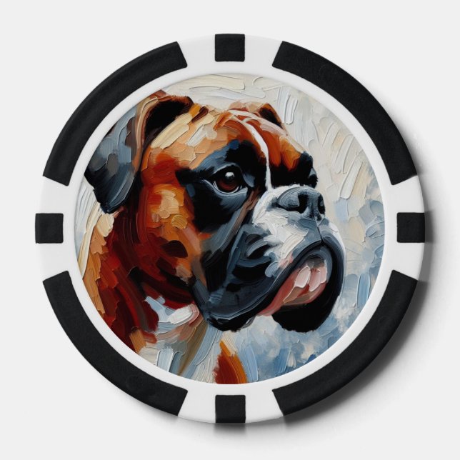 Boxer Pokerchips (Vorderseite)