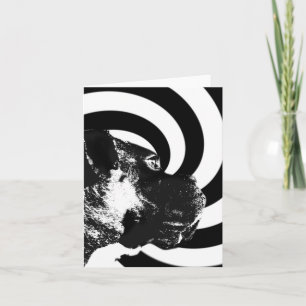 Boxer Pop Art notecard Karte