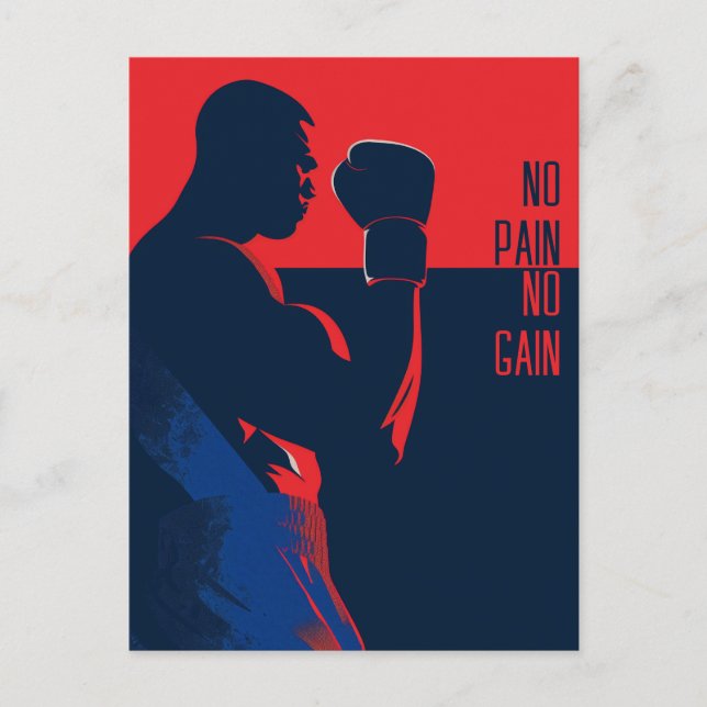 Boxer Postkarte (Vorderseite)