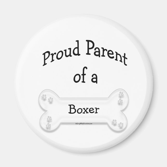 Boxer Proud Parent - Magnet (Vorne)