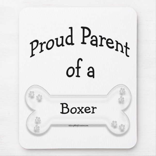 Boxer Proud Parent Mousepad (Vorne)