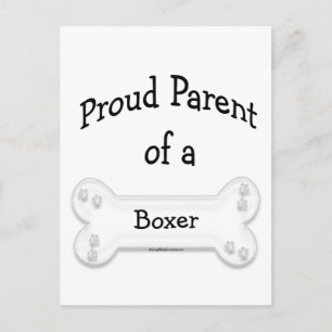 Boxer Proud Parent Postkarte