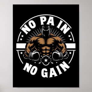 Boxer Quotes Kein Schmerz kein Schmerz Zeichen kei Poster