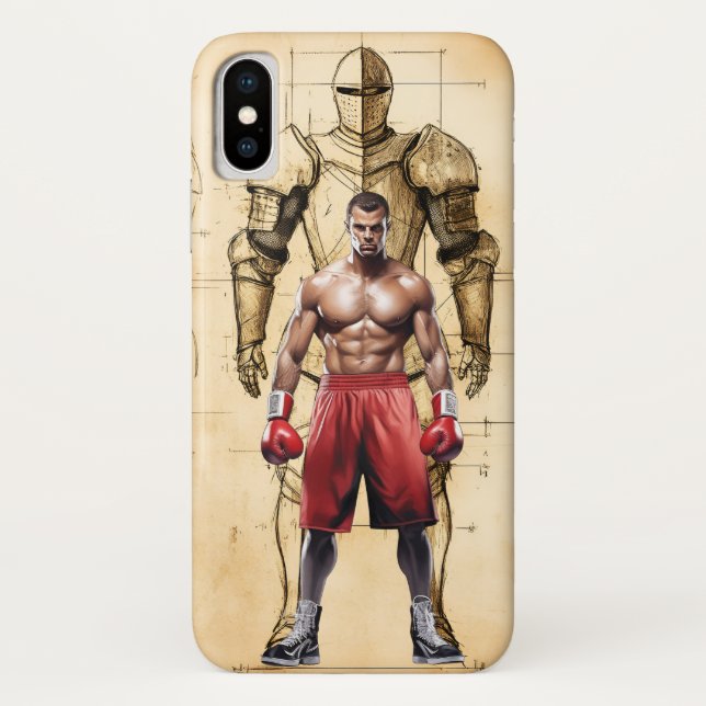 Boxer Robot iPhone/iPad Gehäuse Case-Mate iPhone Hülle (Rückseite)