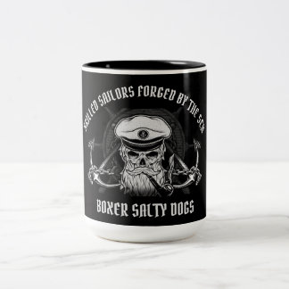 BOXER SALTY HUNDE ZWEIFARBIGE TASSE