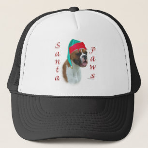 Boxer Santa Paws Truckerkappe