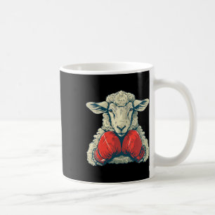 Boxer-Schaf mit Boxhandschuhen Kickboxen Lustiges Kaffeetasse