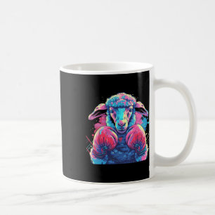 Boxer-Schaf mit Boxhandschuhen Kickboxen Lustiges Kaffeetasse