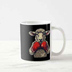 Boxer-Schaf mit Boxhandschuhen Kickboxen Lustiges Kaffeetasse