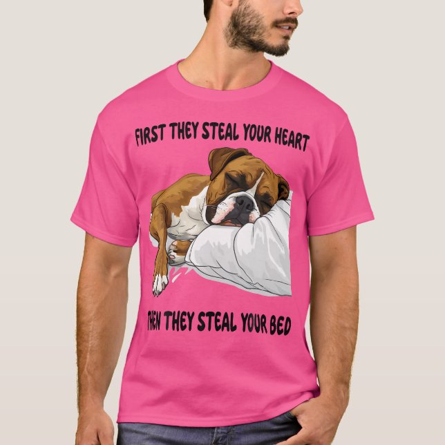 Boxer-Schlaf-Nachthemd T-Shirt (Vorderseite)