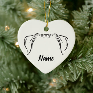 Boxer-Schmuck - PAWSitiv gehorsam  Keramik Ornament