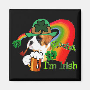 Boxer St. Patricks Tages Magnet