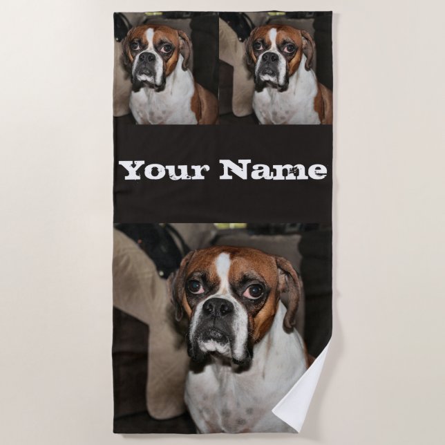 Boxer Strandtuch (Vorderseite)