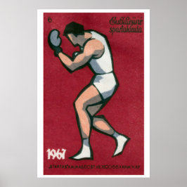 Boxer - Streichholzschachtel Druck - Ästhetische W Poster