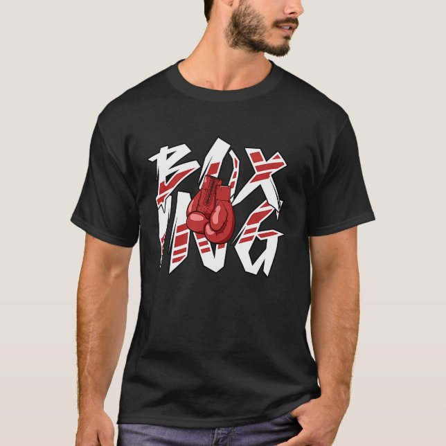 Boxer T Gloves Fighter Champion Punching Bag Ring  T-Shirt (Vorderseite)
