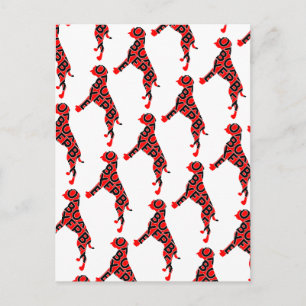 Boxer Text Hund Dogge Postkarte