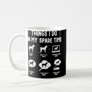 Boxer Things Do Spare Time Funny Dog Mom Dad Kaffeetasse
