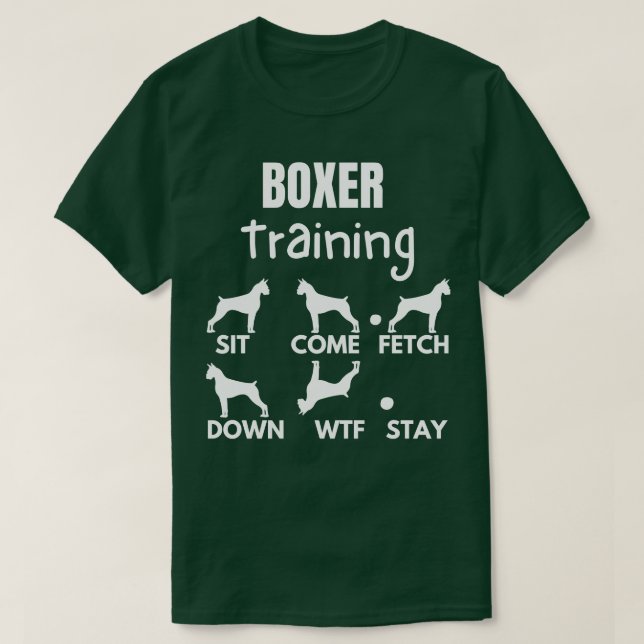 Boxer Training Boxer Dog Tricks 2 T-Shirt (Design vorne)