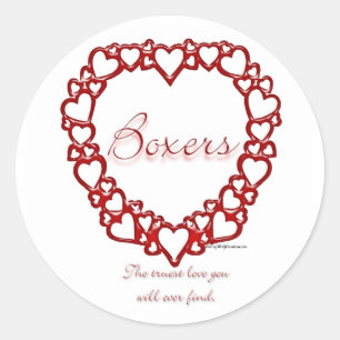 Boxer True Love - Aufkleber