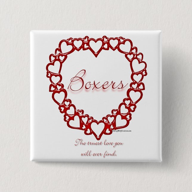 Boxer True Love Button (Vorderseite)
